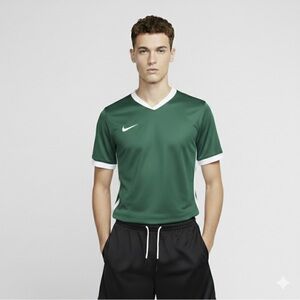 Nike Forest Green and White Sports Tee